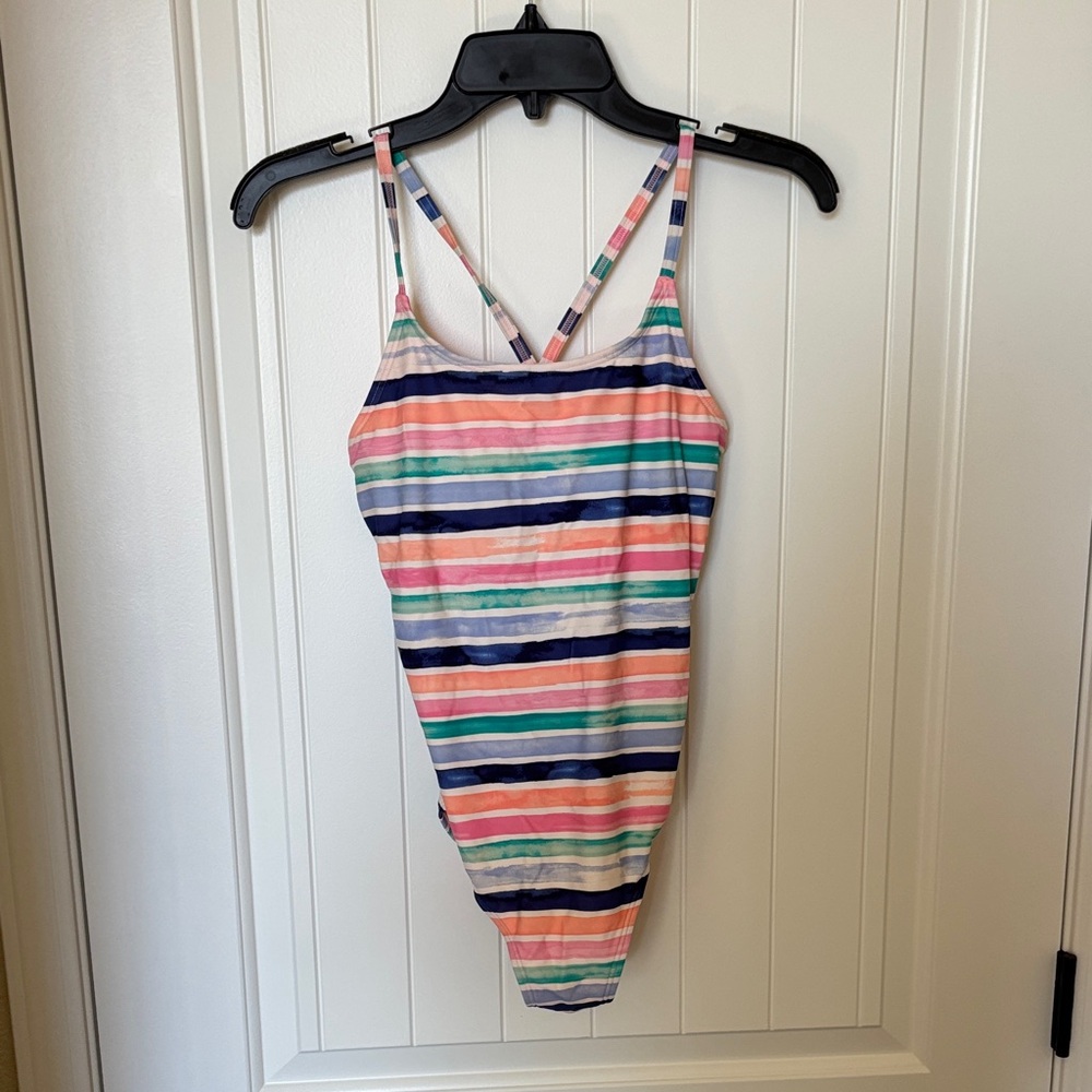 Athleta Kids Striped Swimsuit - Multicolor
